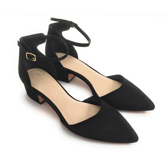 Aldo Shoes - Aldo Pointed Toe Ankle Strap Block Heel Sandals 9